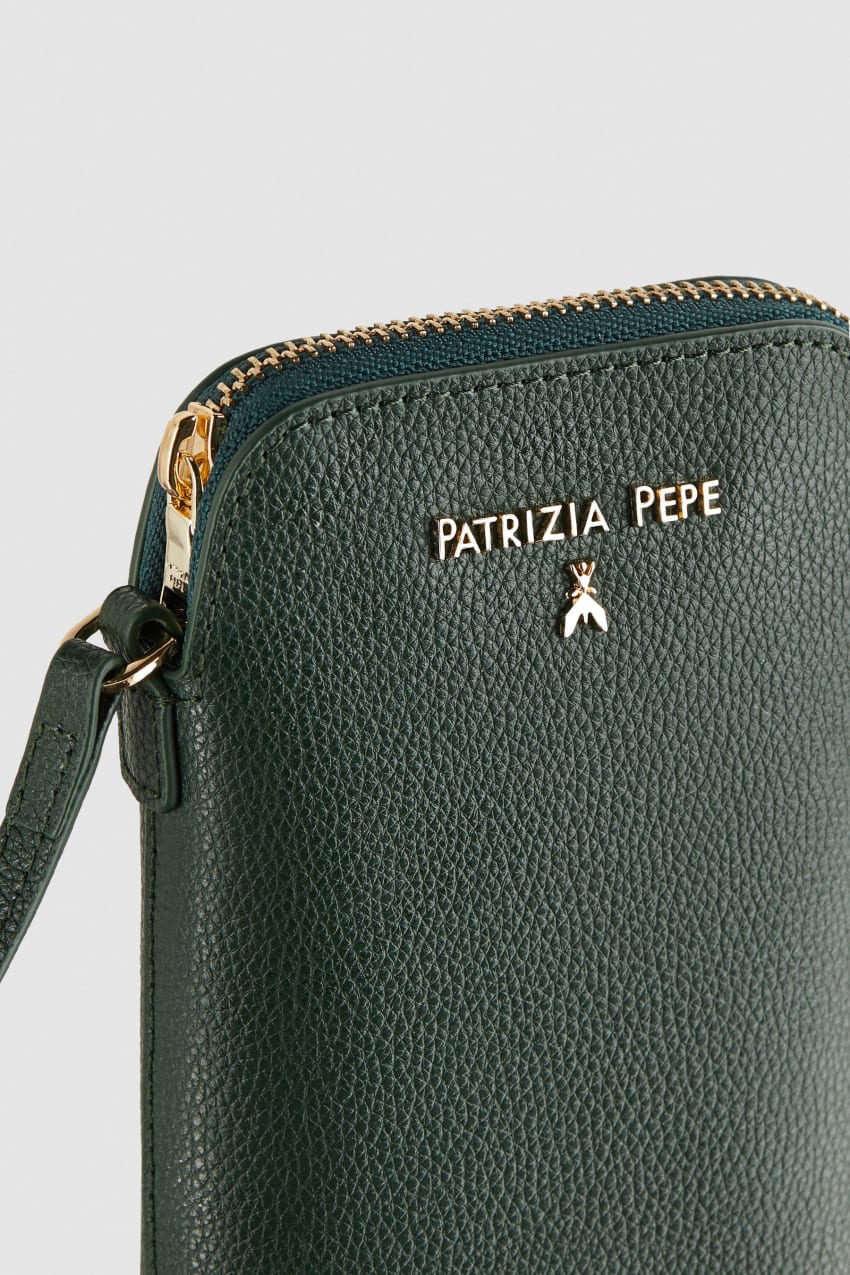 Patrizia Pepe Phone Holder With Shoulder Strap Groen | 6049UHZQT