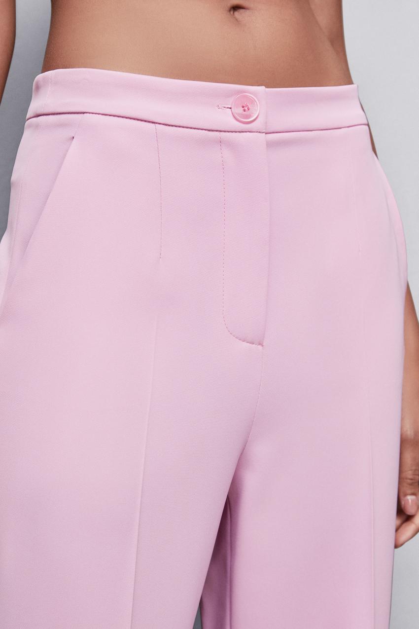 Patrizia Pepe Pleated Pants In Stretch Fabric Roze | 0278NLIEM