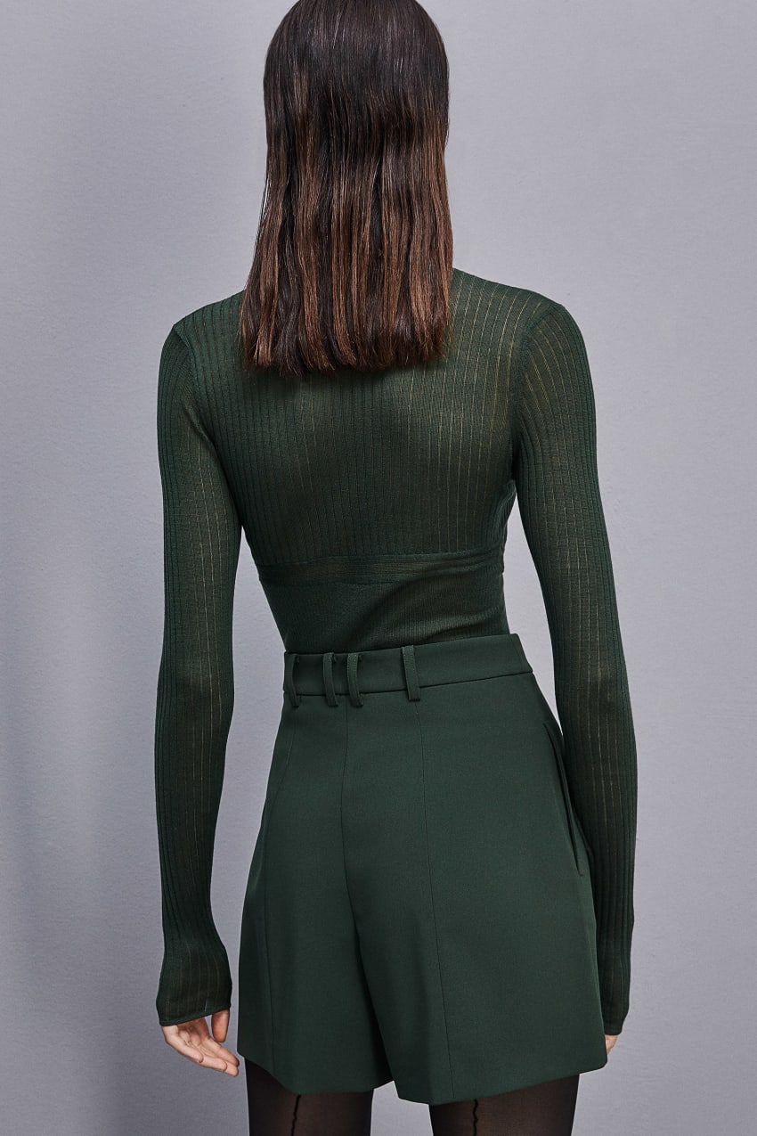 Patrizia Pepe Pure Wool Turtleneck Sweater Groen | 0213UZJXQ