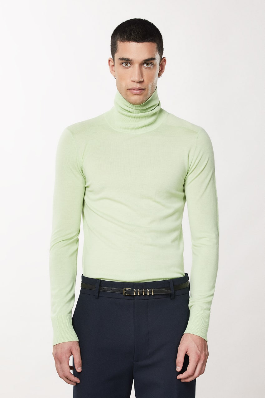 Patrizia Pepe Pure Wool Turtleneck Sweater Groen | 5017DTZFL