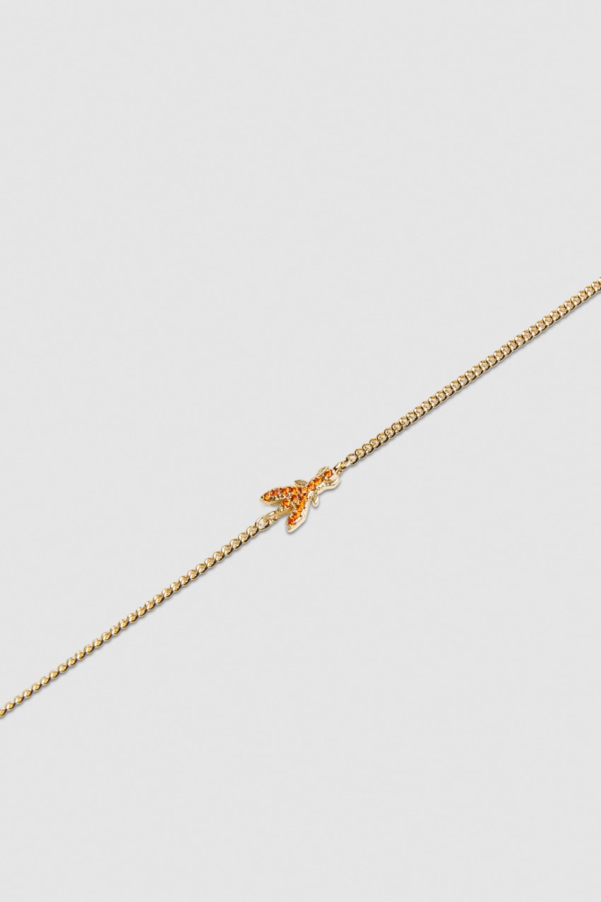 Patrizia Pepe Rhinestone Necklace Oranje | 0237GUPLR 