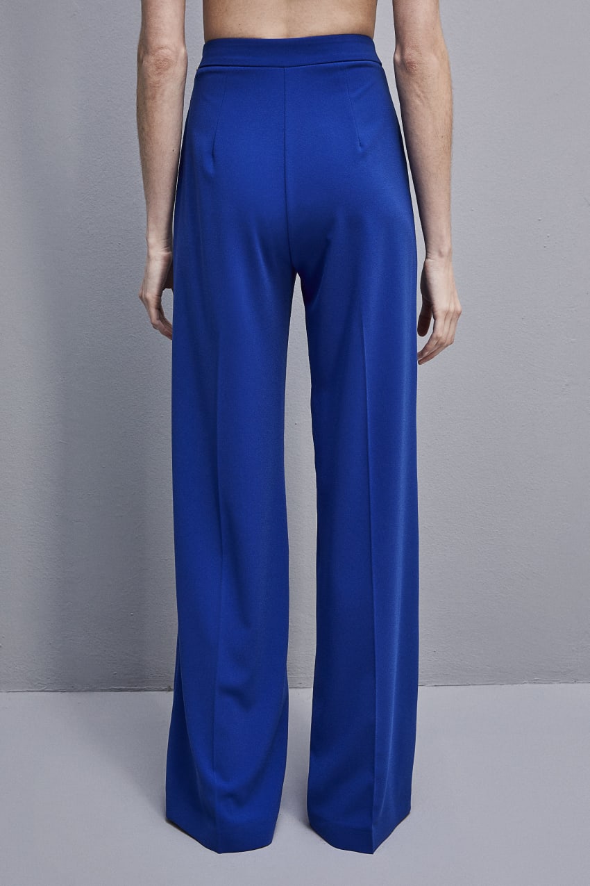 Patrizia Pepe Sablè Crepe Palazzo Pants Lichtblauw | 2318EYAKP