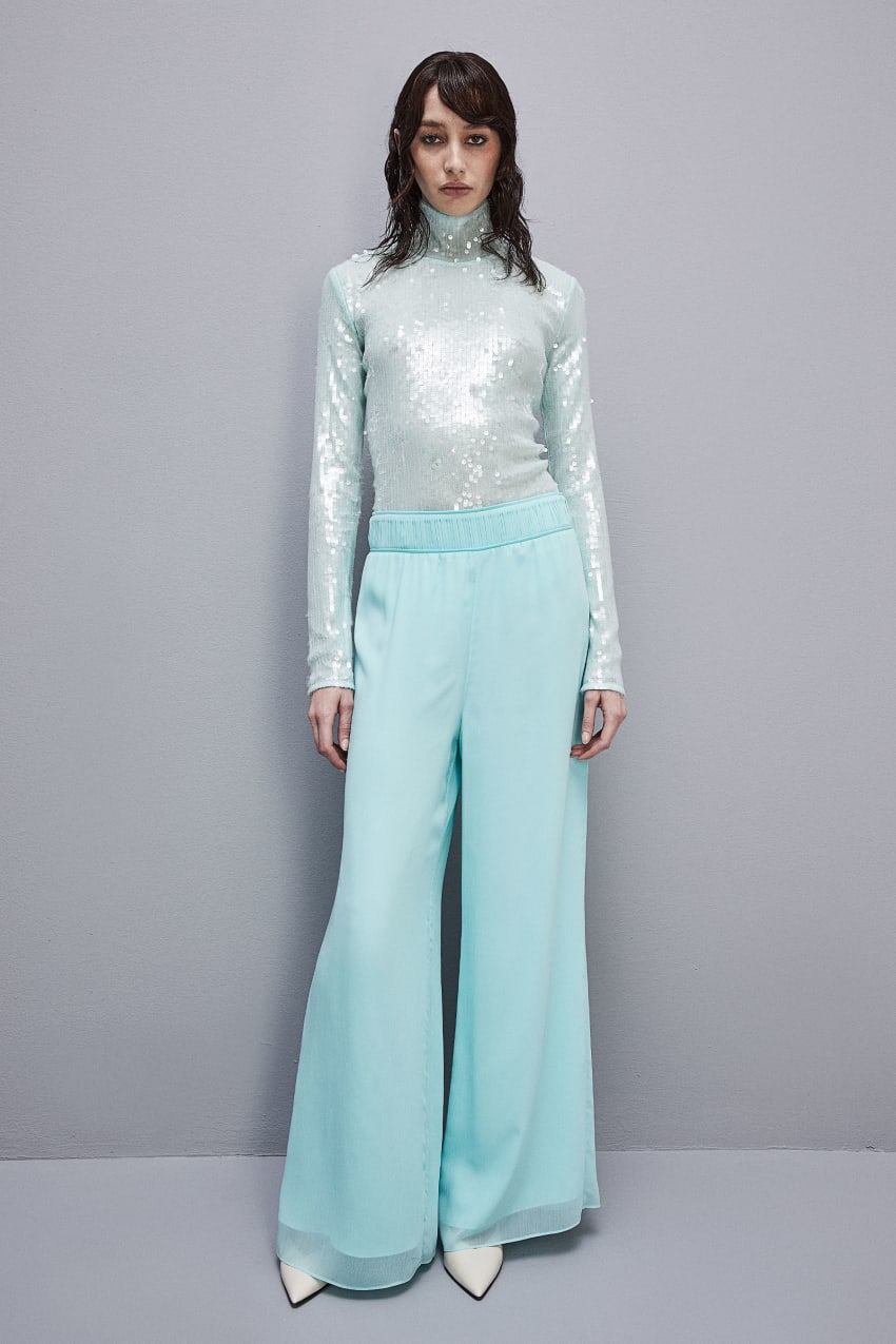 Patrizia Pepe Sequined Body Shirt Groen | 6801YWZNO