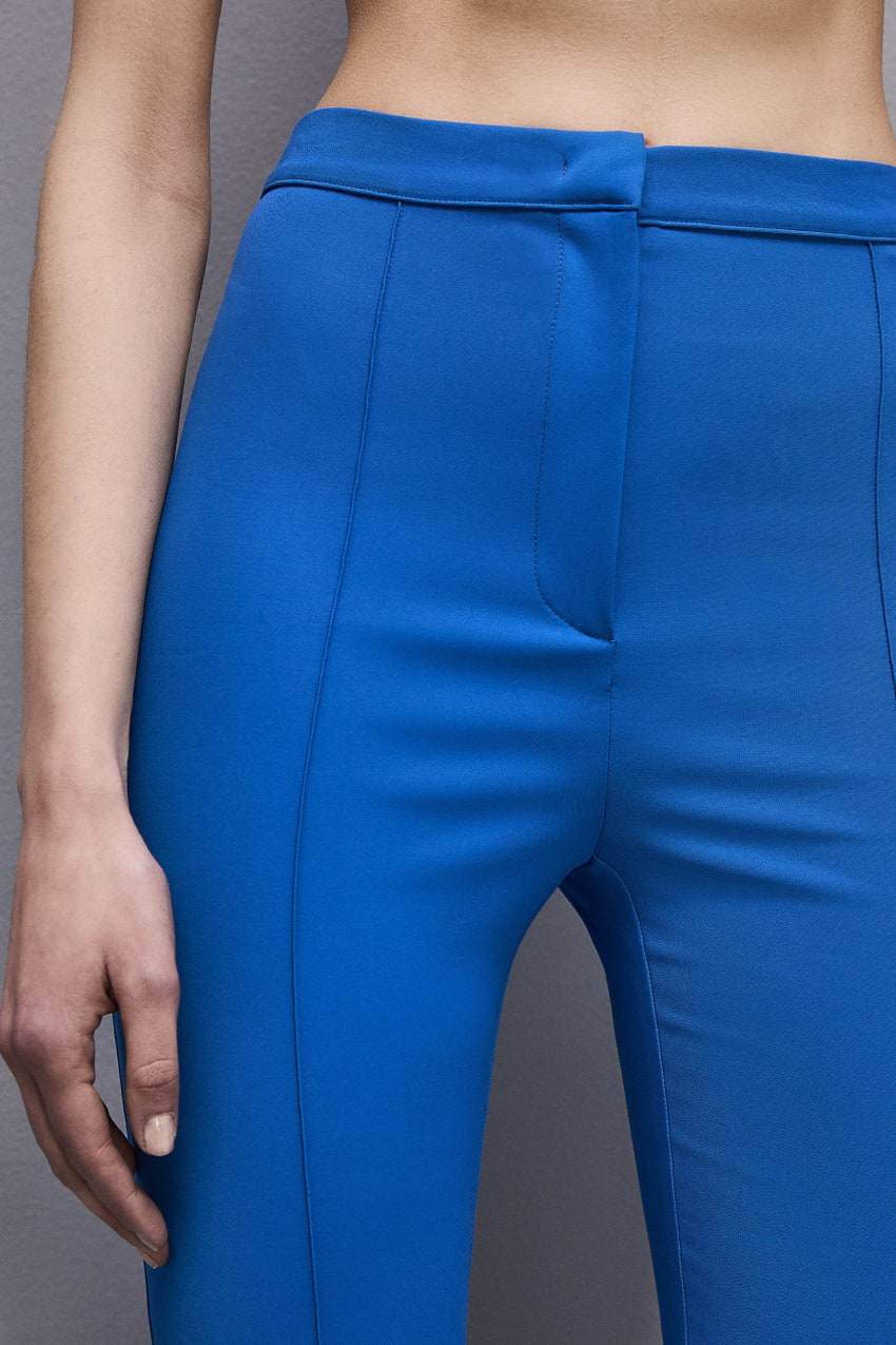 Patrizia Pepe Slim Flare Pants Blauw | 7106GZKTS