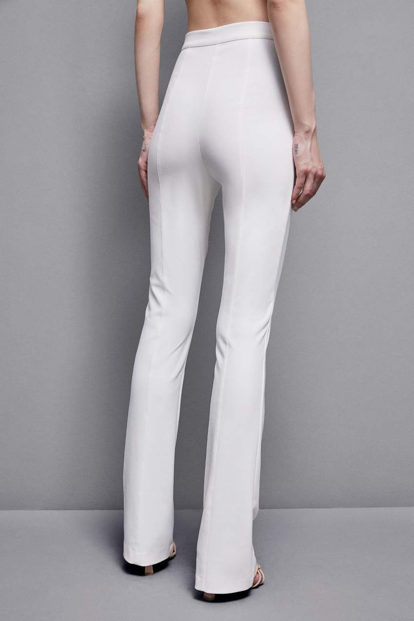 Patrizia Pepe Slim Flare Pants Wit | 1823GOBXW