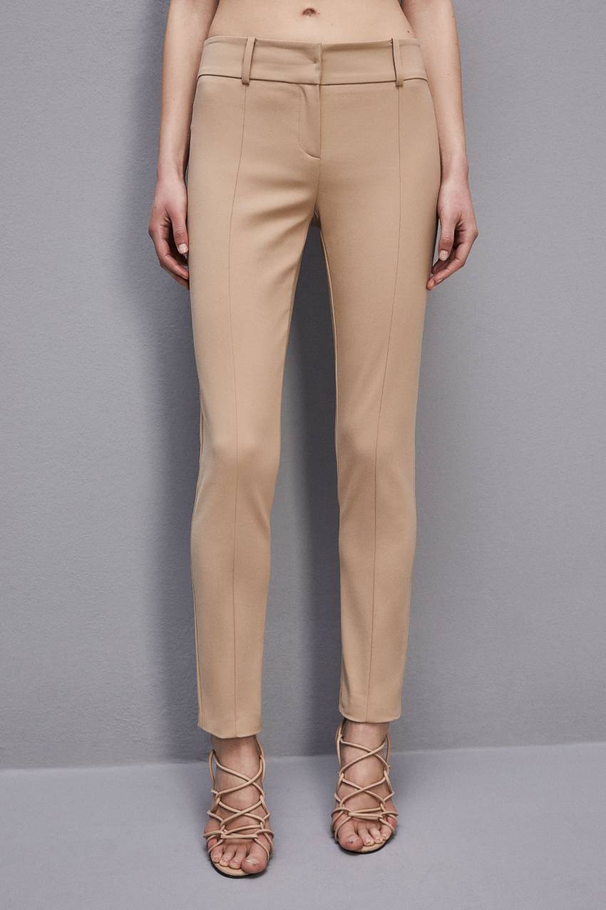 Patrizia Pepe Slim Pants Beige | 0592JVXDQ