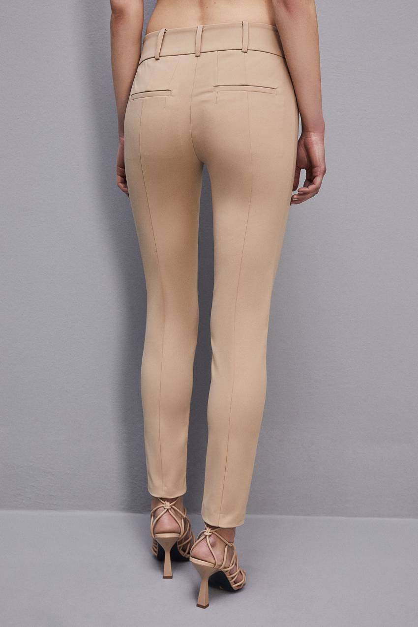 Patrizia Pepe Slim Pants Beige | 0592JVXDQ