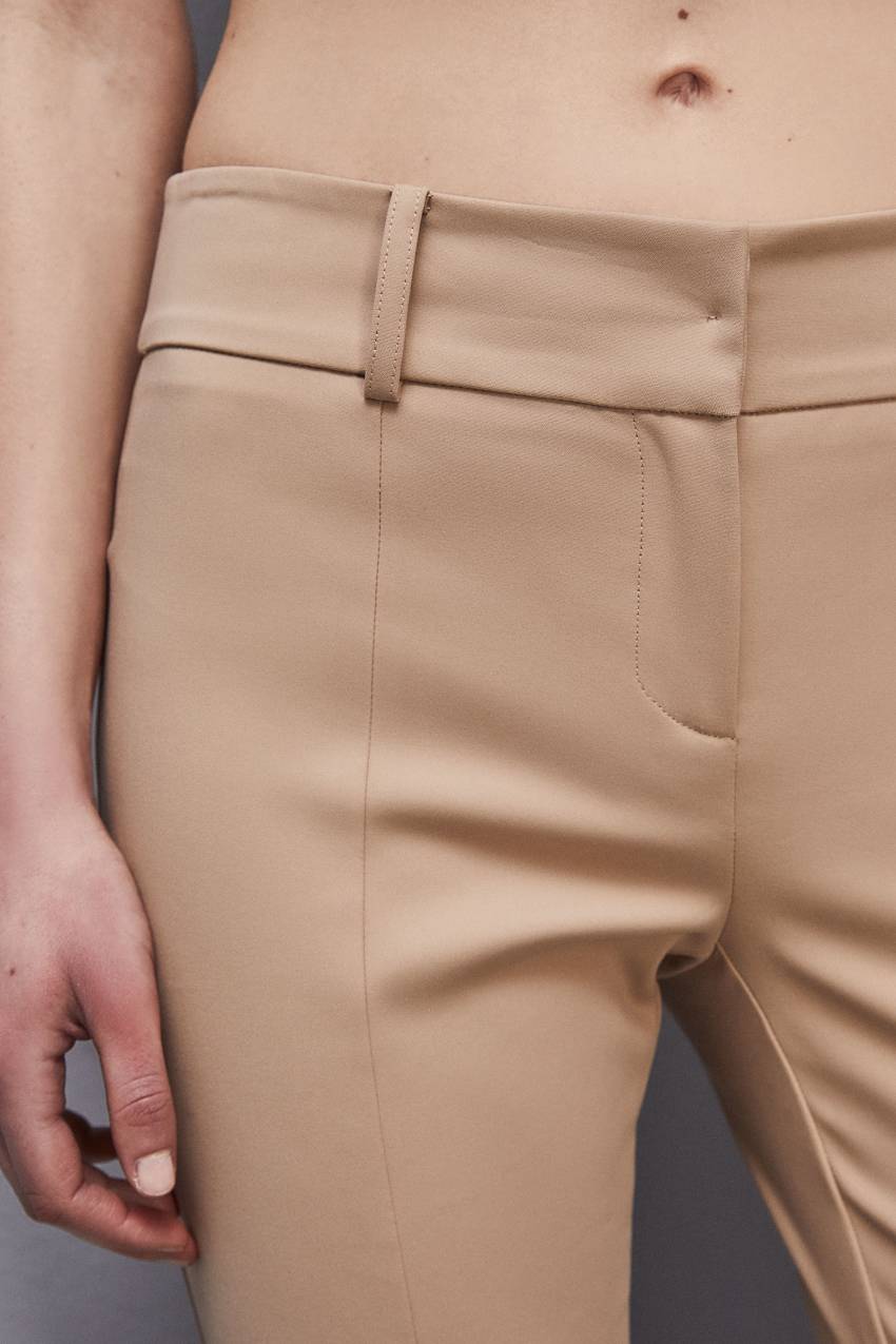 Patrizia Pepe Slim Pants Beige | 0592JVXDQ