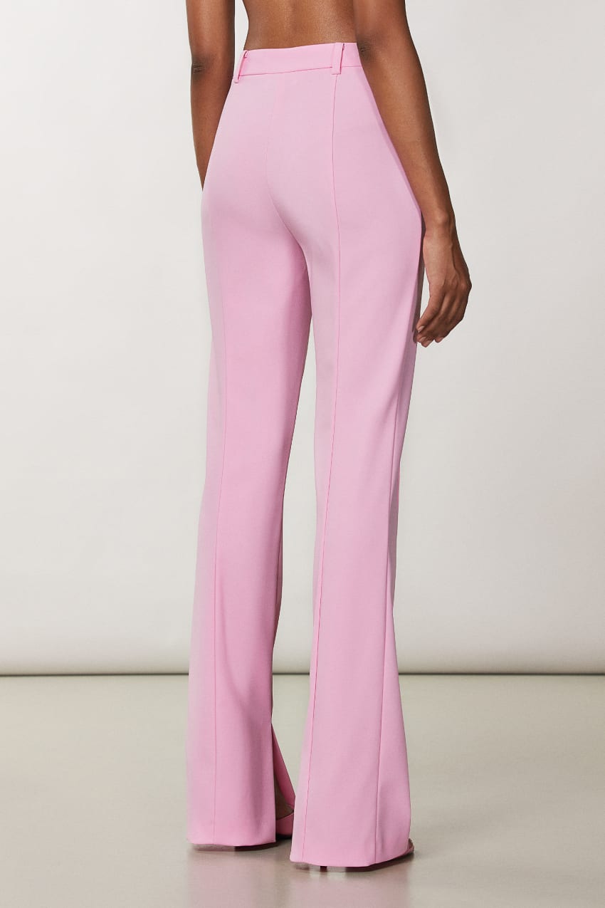 Patrizia Pepe Slim Pants With Side Slit Roze | 5679FQIMZ