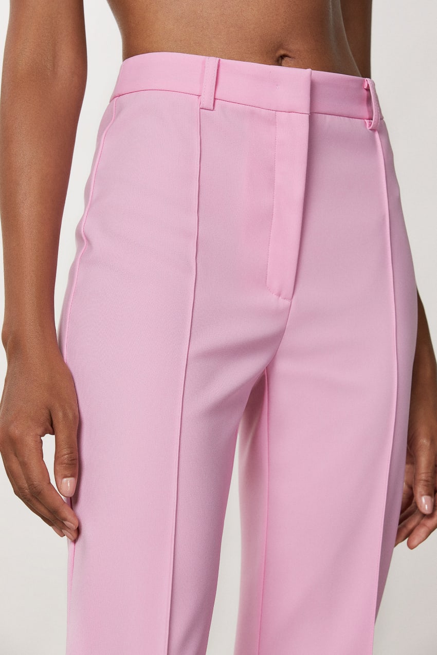 Patrizia Pepe Slim Pants With Side Slit Roze | 5679FQIMZ