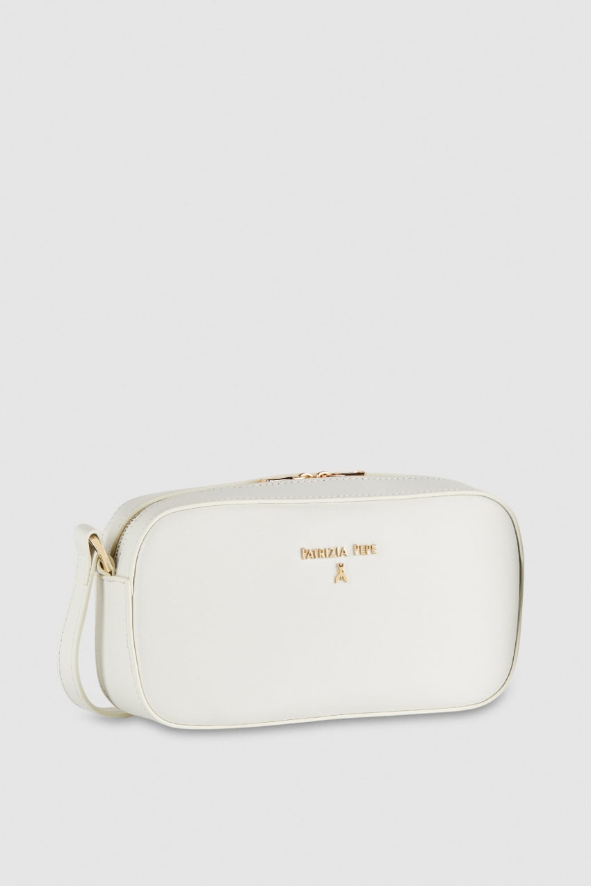 Patrizia Pepe Small Graphic Case Shoulder Bag Wit | 3456FIKEG