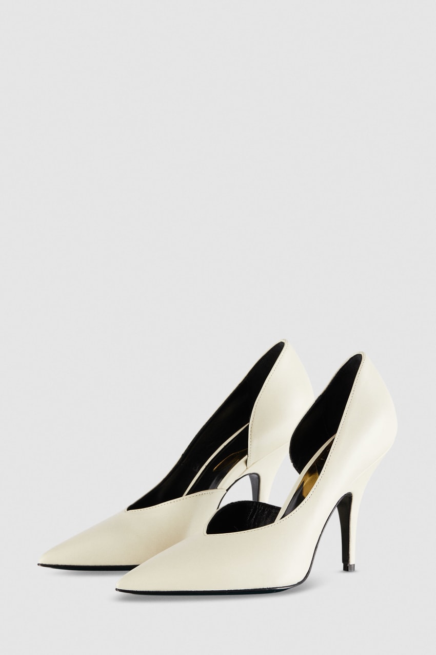 Patrizia Pepe Smooth Leather Pumps Beige | 3681TKSZM