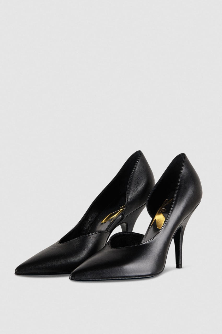 Patrizia Pepe Smooth Leather Pumps Zwart | 0165DQTEH