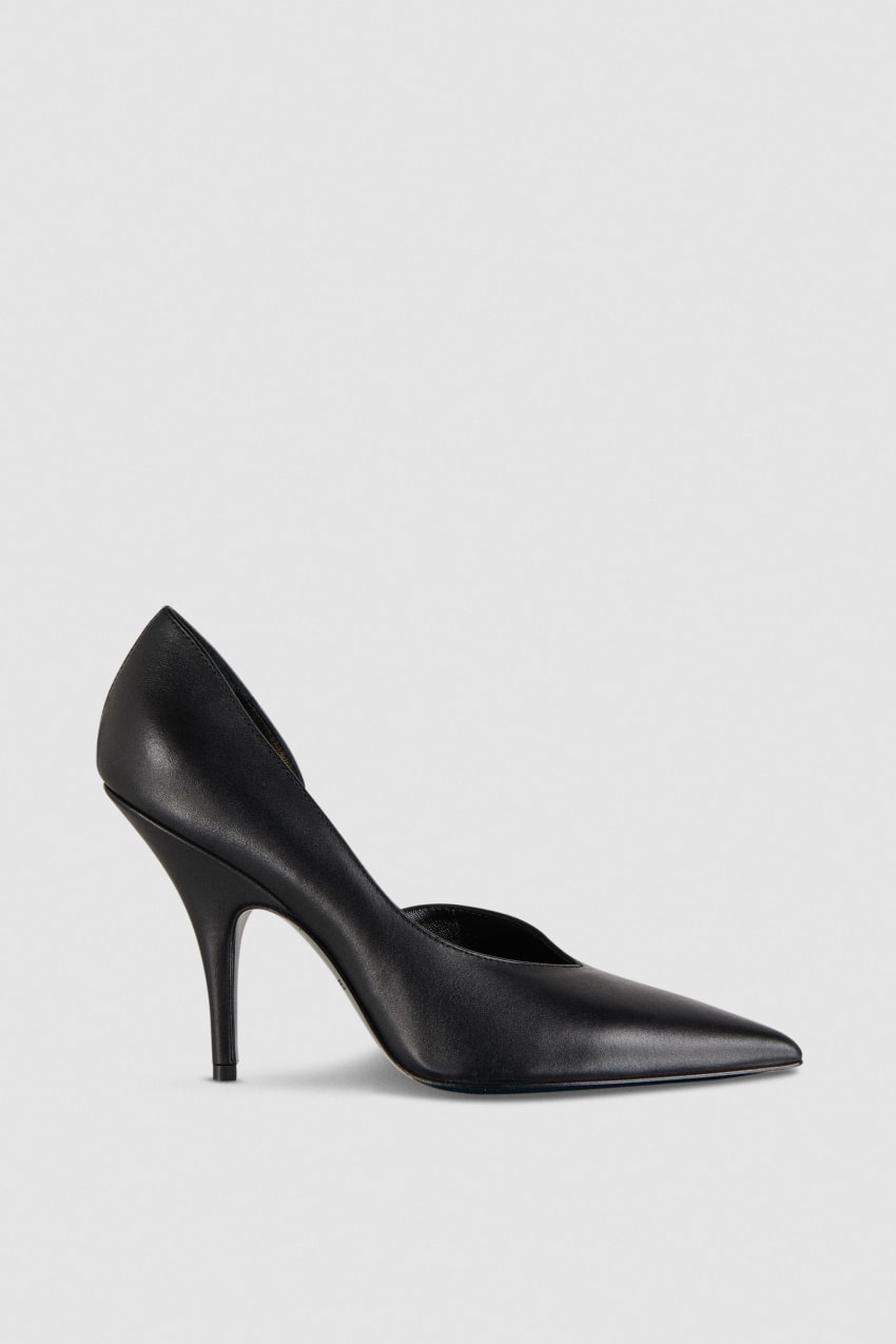 Patrizia Pepe Smooth Leather Pumps Zwart | 0165DQTEH