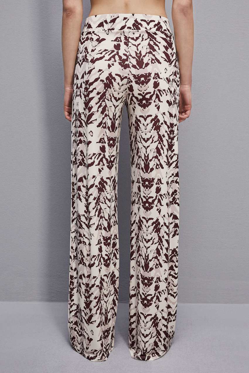 Patrizia Pepe Stretch Jersey Pants With Print Gekleurd | 3278OFTRQ