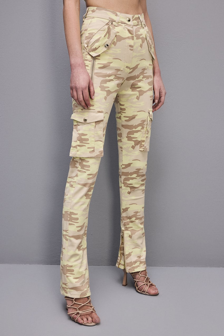 Patrizia Pepe Stretch Twill Cargo Pants Militare | 1934HVMWK