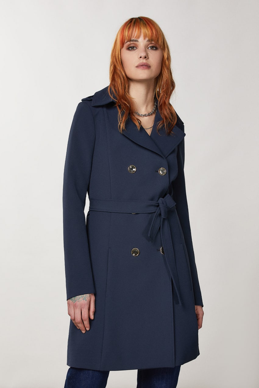 Patrizia Pepe Trench Blauw | 4592RALWP