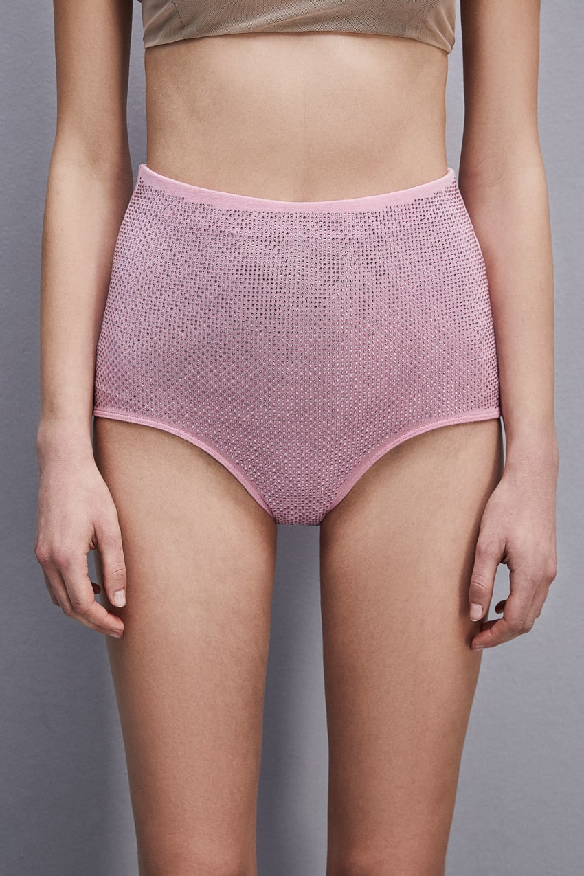 Patrizia Pepe Viscose Jersey Briefs Roze | 6481JXTKO