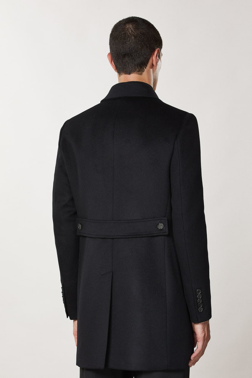 Patrizia Pepe Wool Blend Lined Coat Zwart | 2193ADRHM