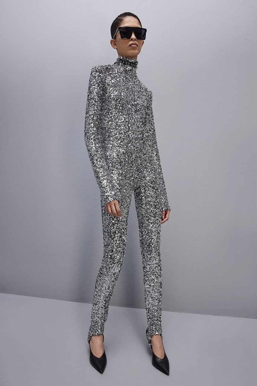 Patrizia Pepe ﻿turtleneck Sequined Jumpsuit Grijs | 6094GCNWD